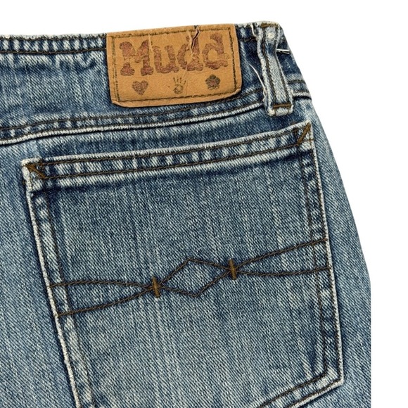 Vintage Y2K Mudd Jeans Junior's Size 0 – 100% Cotton Low Rise Bootcut Denim - Picture 6 of 9